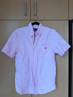 Polo by Ralph Lauren Pink Short-Sleeve Button-Down Shirt